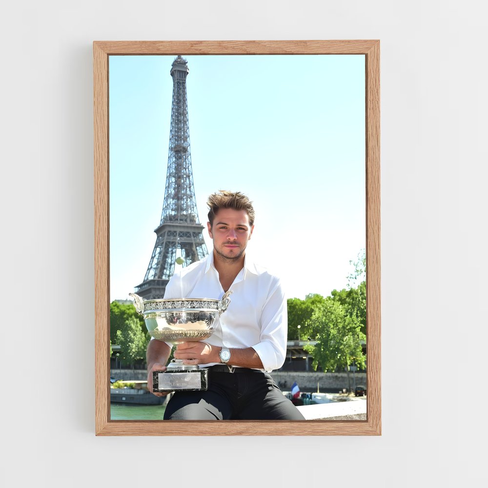 Poster Champion sous la Tour – affiche Tennis (vue 4)